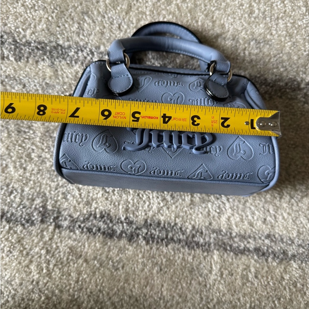 Juicy Couture Embossed Blue Satchel - Picture 12 of 13